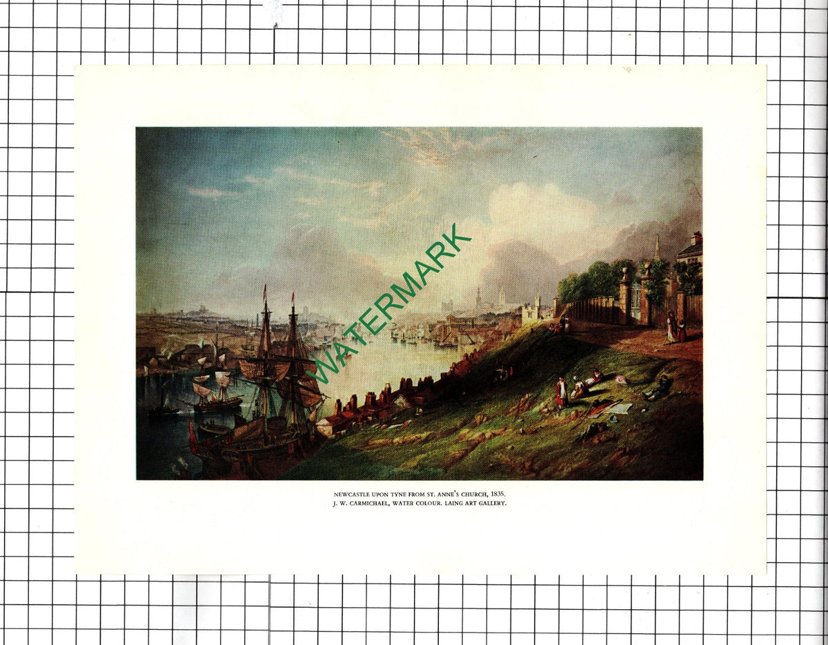 The Side Newcastle Upon Tyne  T M Richardson J W Carmichael - 1969 Print / Clip