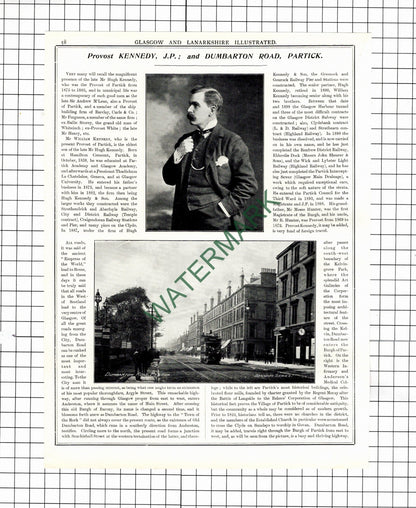 Mr J Parker Smith Partick MP / Provost Mr William Kennedy JP  - 1904 Article