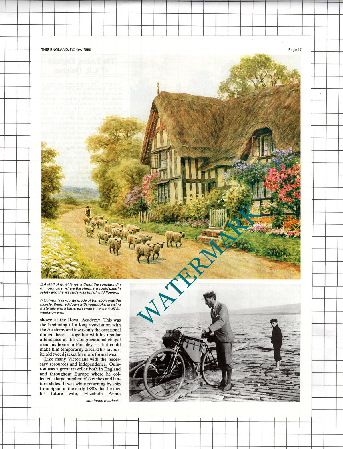 A R Quinton Artist - 1986 Article