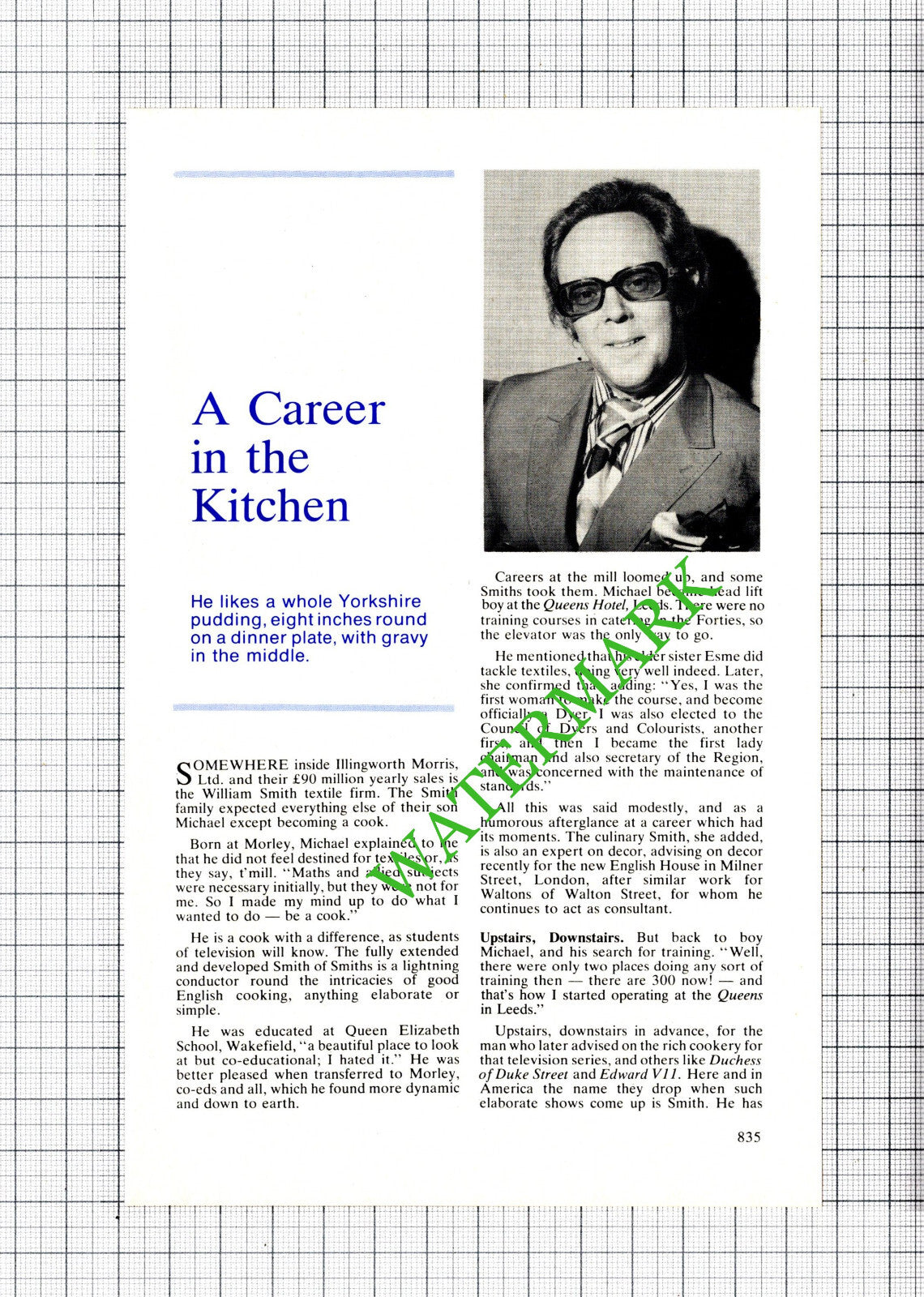Michael Smith Morley  - 1980 Article