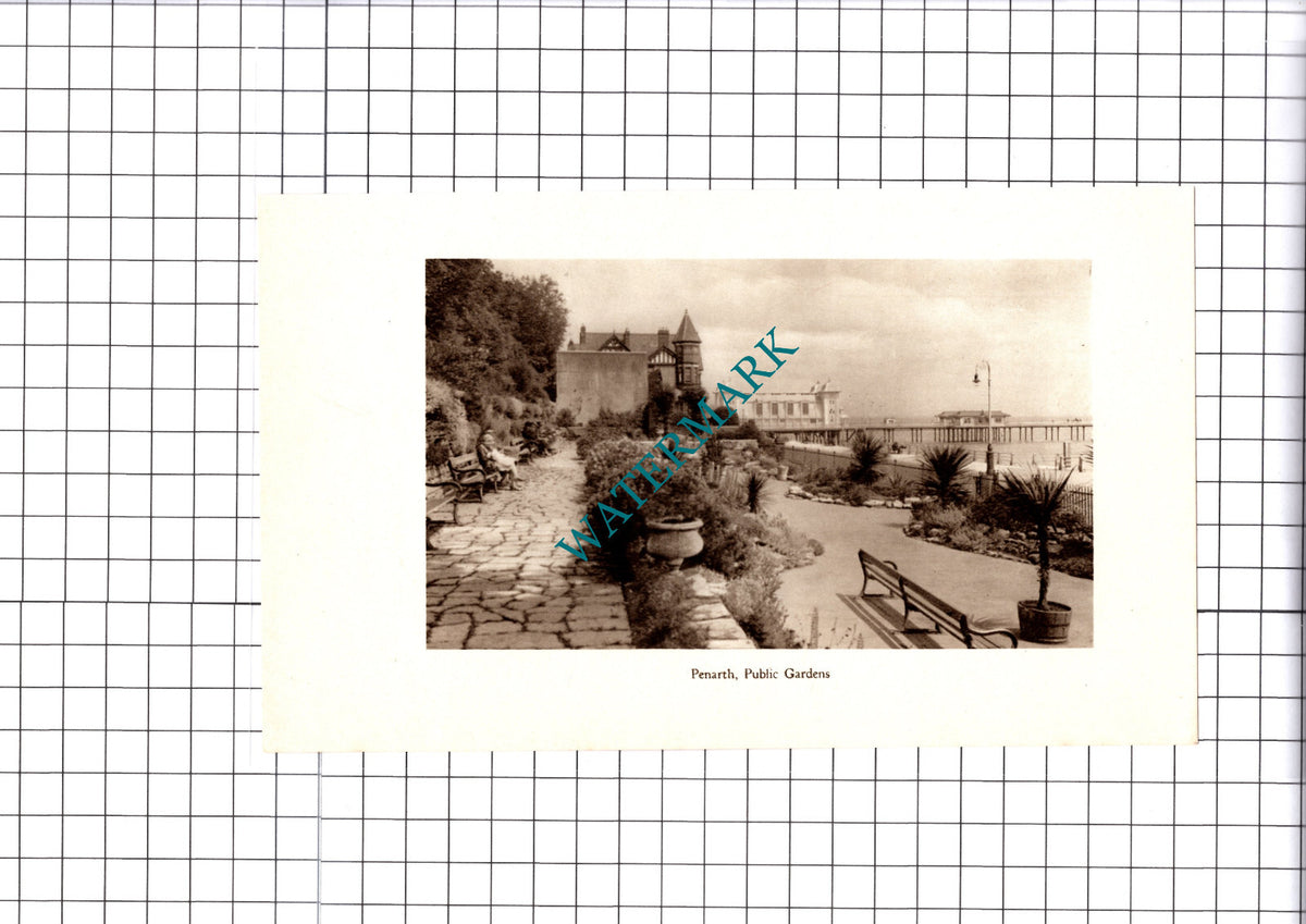 Barry Island  / Penarth Wales - 1930 Cutting / Print