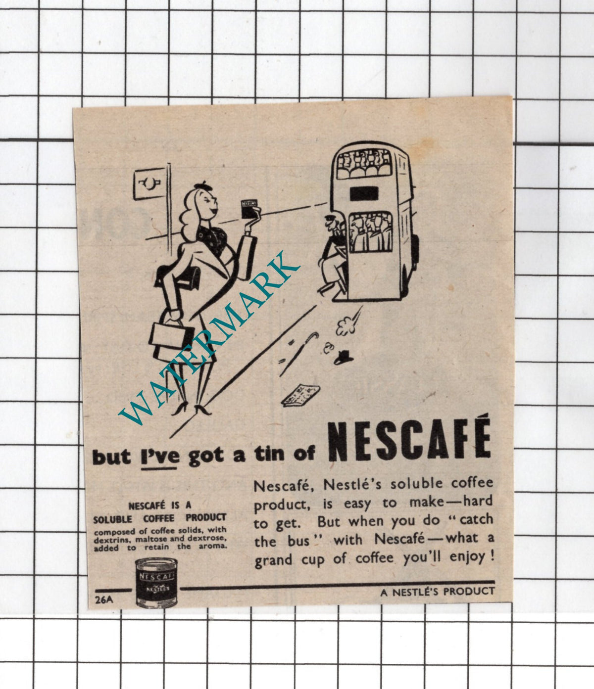 Nescafe Coffee - 1948 Small ADVERT