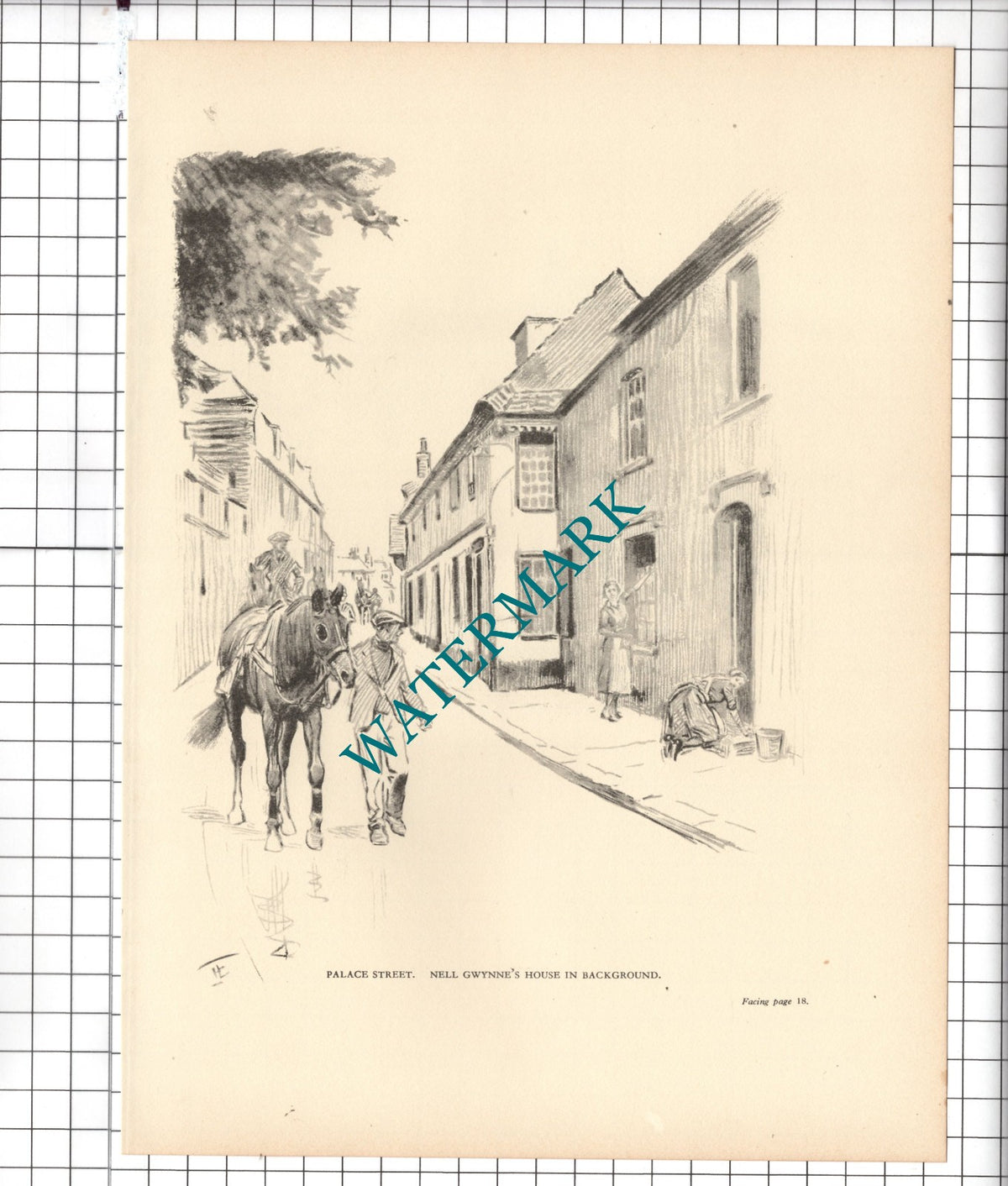 Palace Street Newmarket Suffolk /   The Rutland Arms - 1945 Clipping / Print
