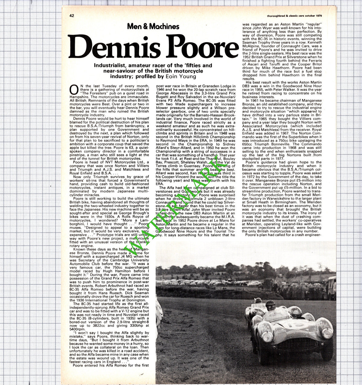 Dennis Poore   -  1979 Article