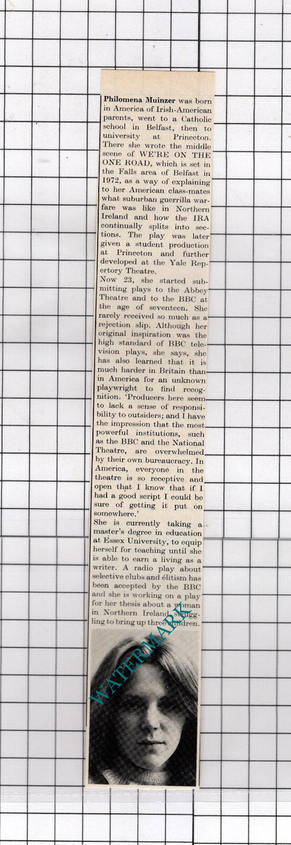 Philomena Muinzer / Karen Duke Sturges - 1980 Cutting