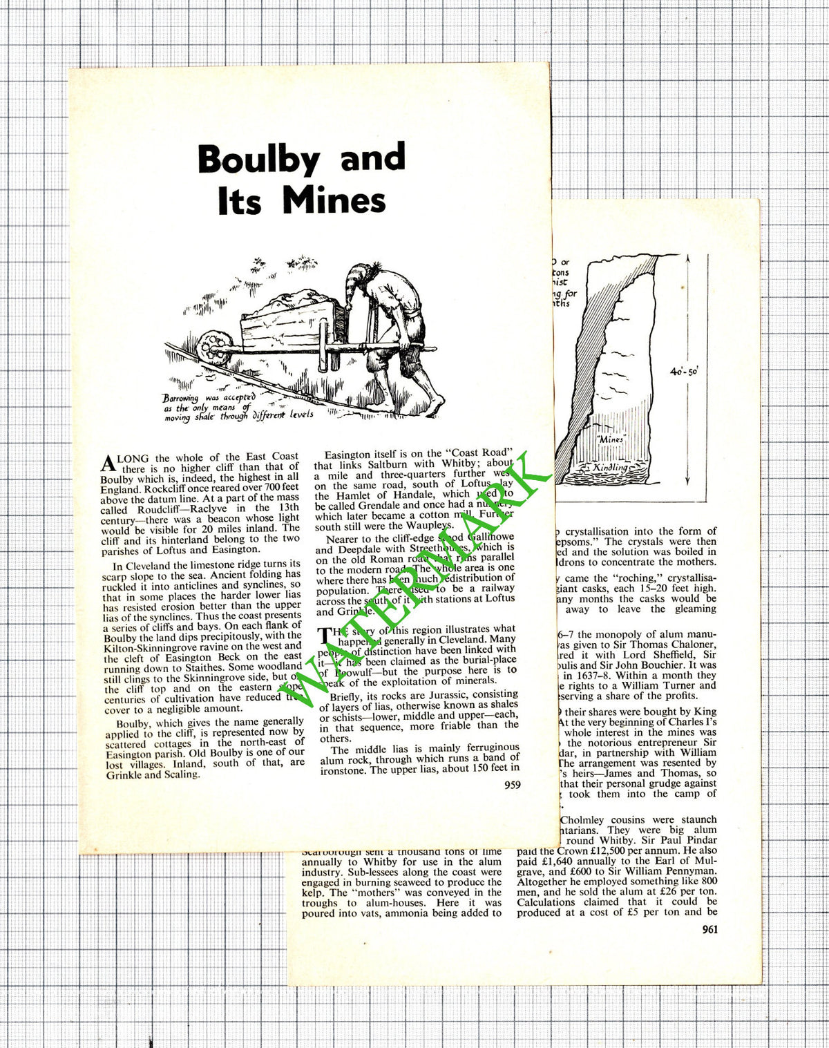Boulby Mines Yorkshire  - 1977 Article