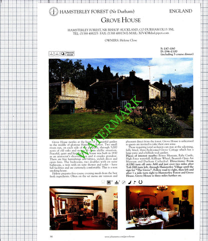 Chase Lodge Hampton Wick / Grove House Hamsterley Forest Durham - 2001 Cutting