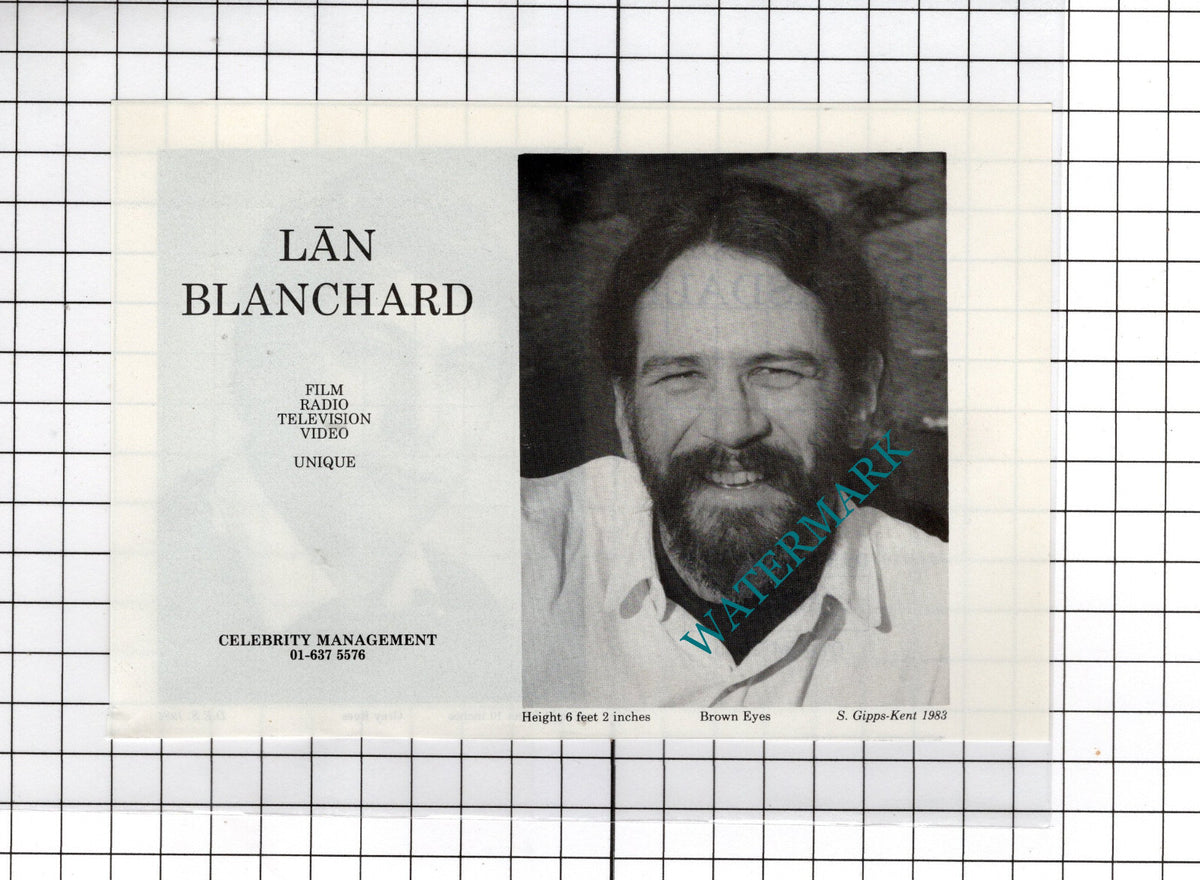 John Bleasdale Actor / Lan Blanchard Actor - 1986 Advert