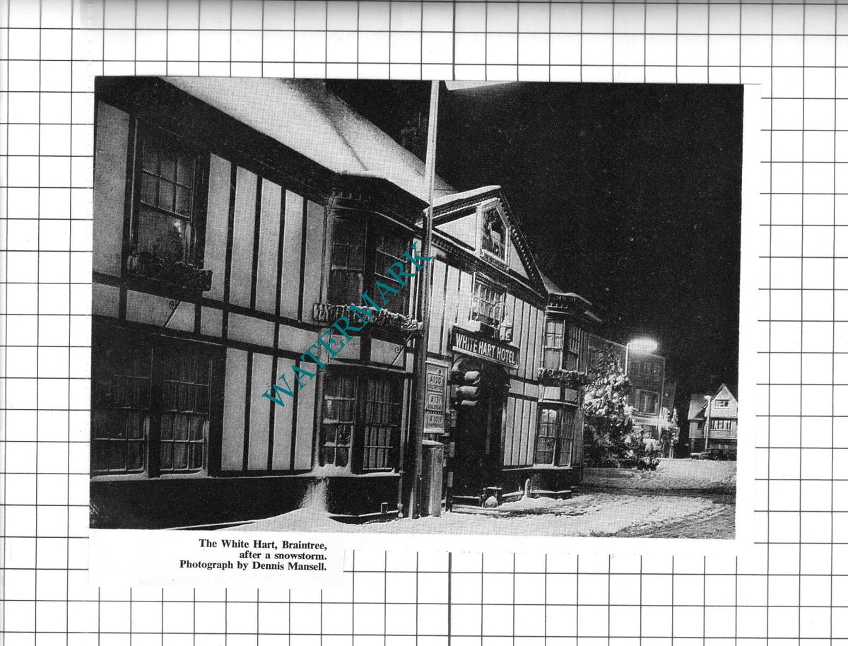 The White Hart Hotel Braintree Essex  - 1967 Clipping / Print
