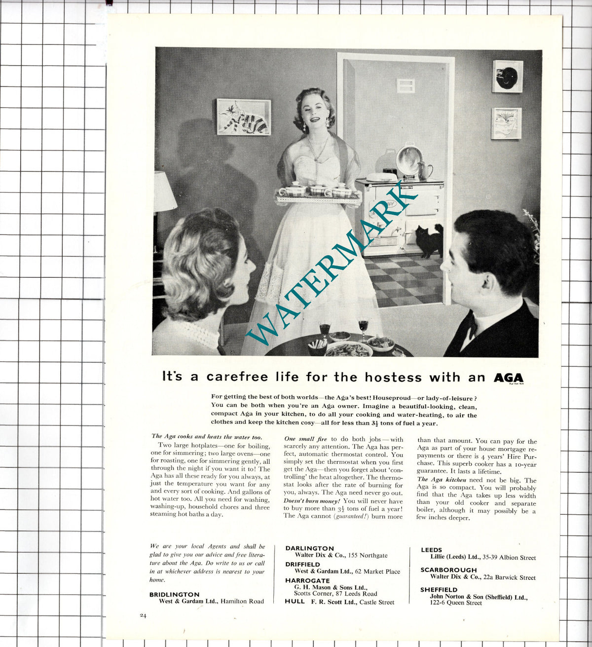 Aga Advert  - 1956 Clipping