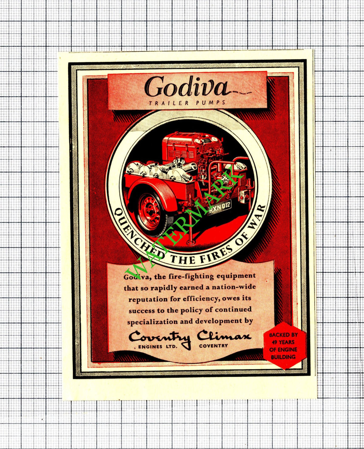 Godiva Trailer Pumps Coventry Climax Engines Small Advert - 1951 Cutting