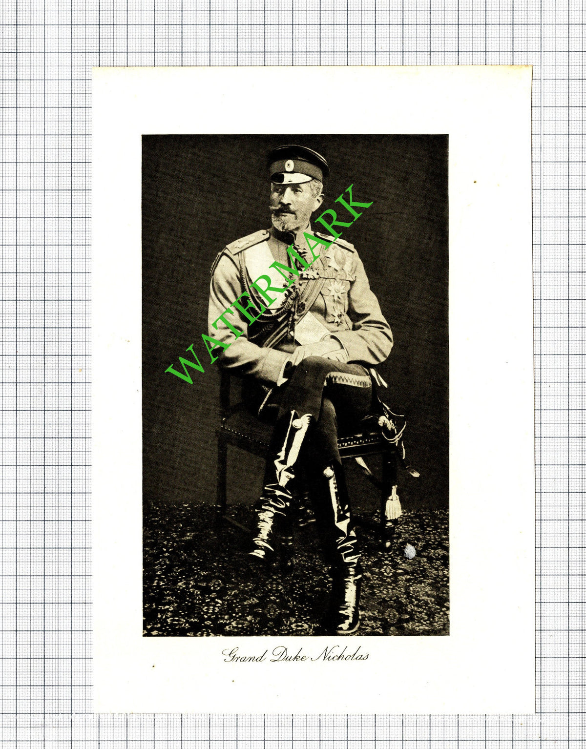Grand Duke Nicholas - 1920 Print