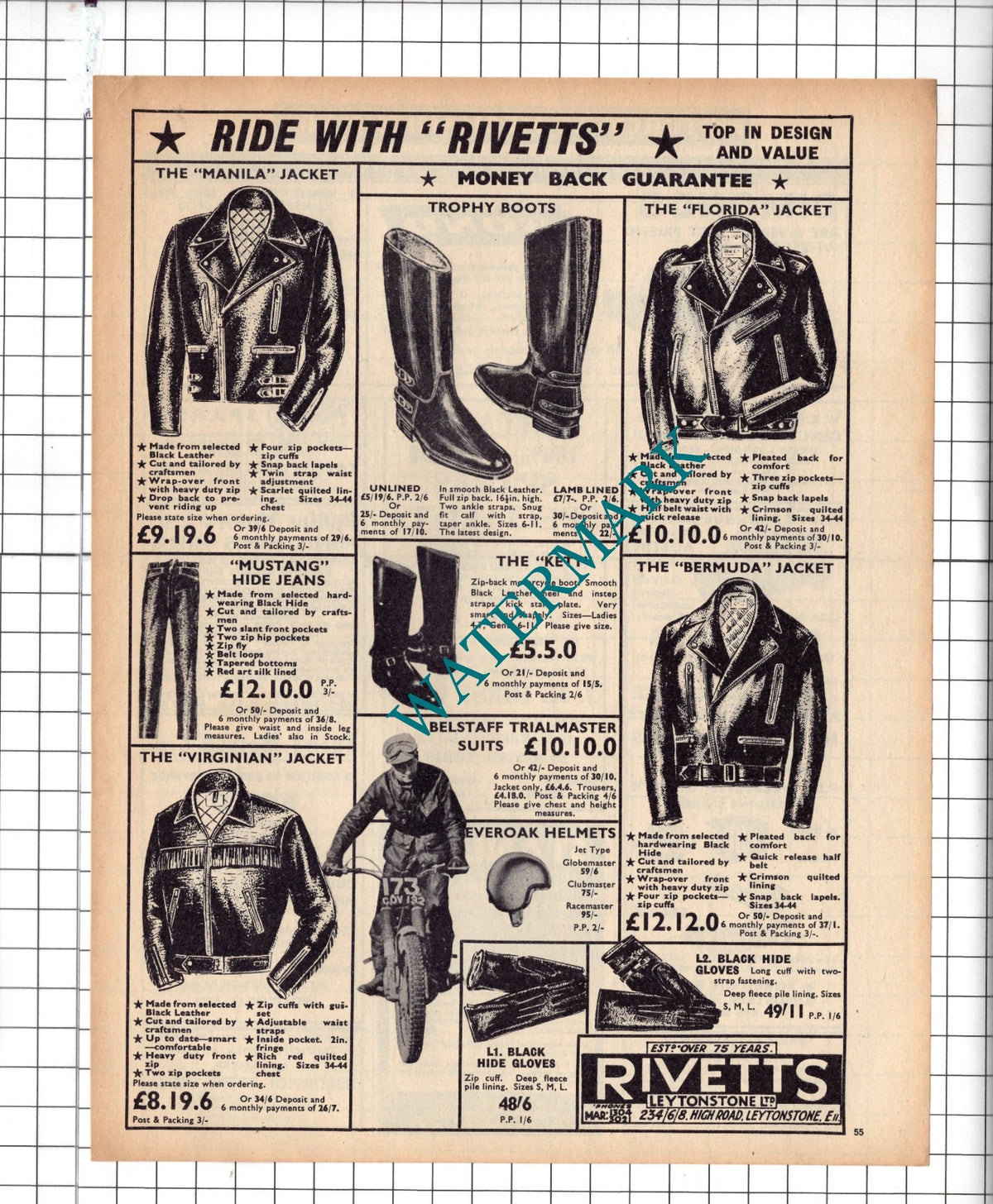Rivetts Leytonstone Ltd - 1965 Advert
