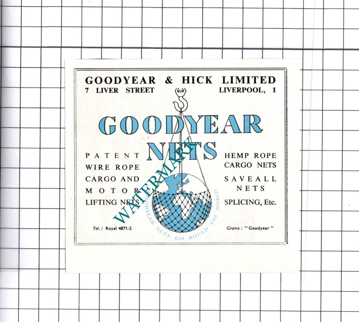 Dawson & Usher Ltd Sunderland / Goodyear & Hick Liverpool - c.1957 Small Advert