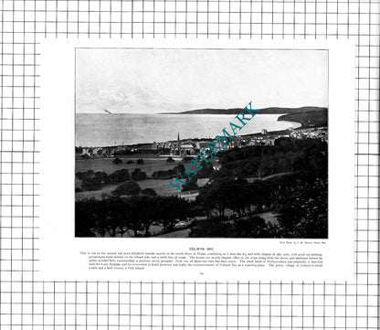 Rochester Castle Kent / Colwyn Bay Wales   - c.1900 Cutting/ PRINT