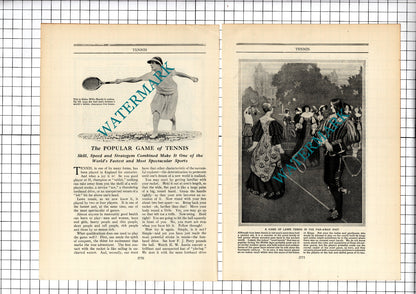 Tennis Sport - c.1930's Article