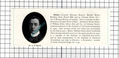 Stanley Howard Bersey Mayfair House  / Walter Bean London - c.1905 Clipping