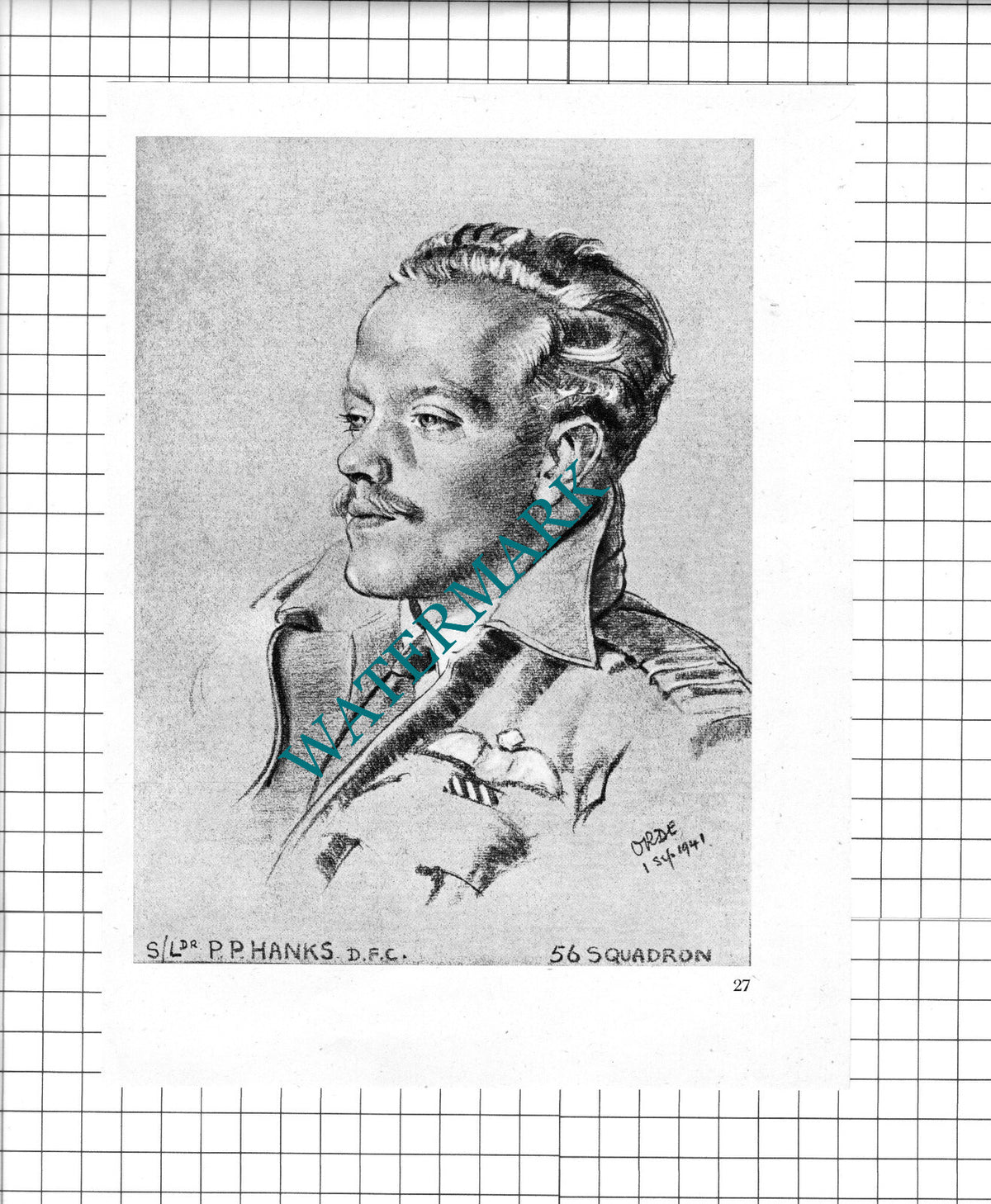 S / Ldr P P Hanks / F/Lt G Allard   WW2 Pilot - 1942 Book Print