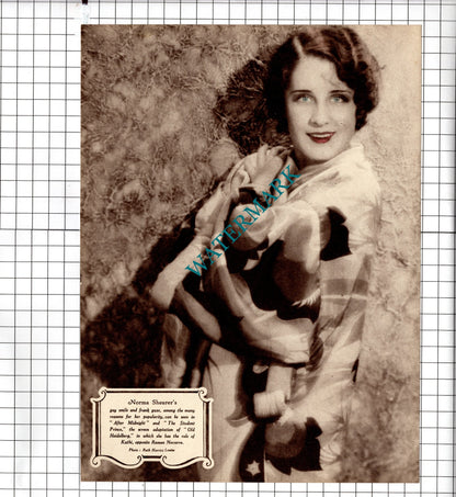 Norma Shearer Actress / Greta Nissen Charles Farrell Actor -  1929 Clipping