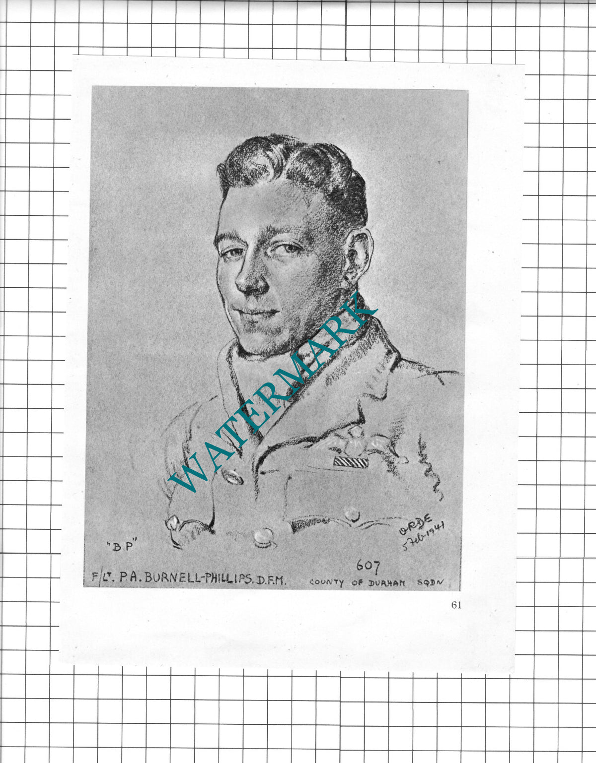 F/Lt P A Burnell-Phillips / W/Cmd Peter Townsend  WW2 Pilot - 1942 Book Print