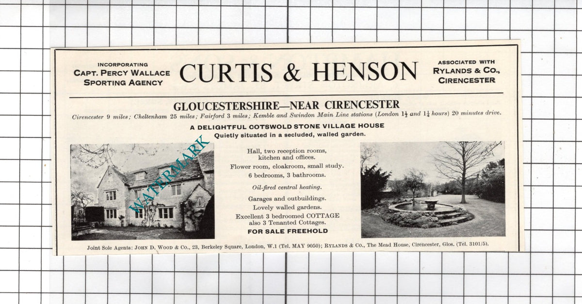 Cirencester Gloucestershire - 1967 Small House Advert