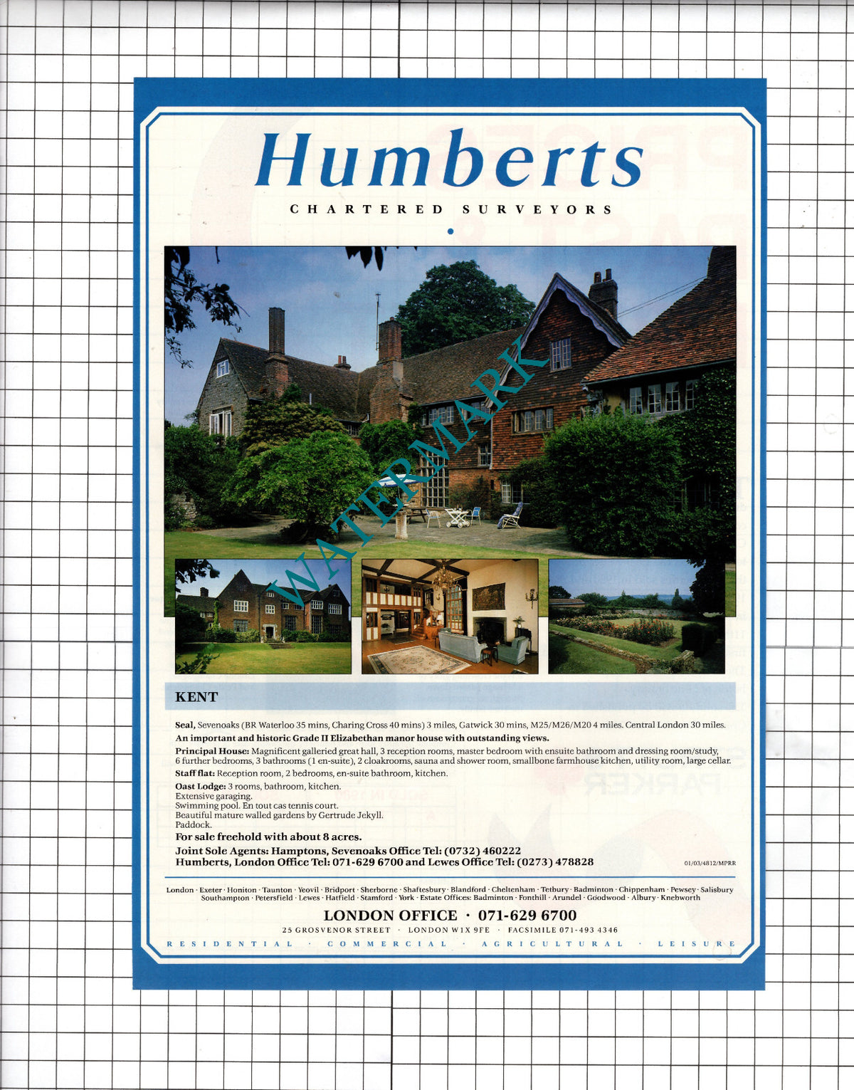 Seal Kent  - 1990 House Sale Advert