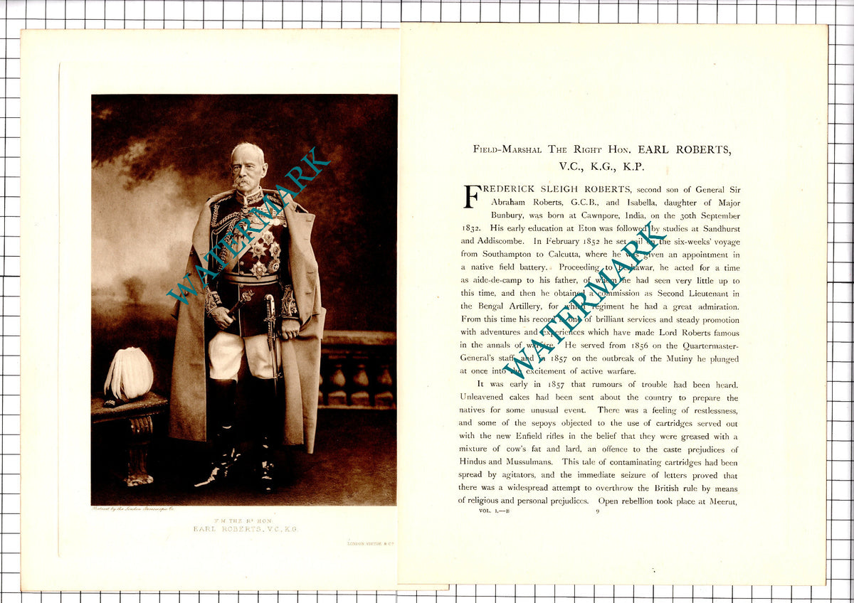Frederick Sleigh Roberts The Right Hon Earl Roberts - c.1920 Article / Print