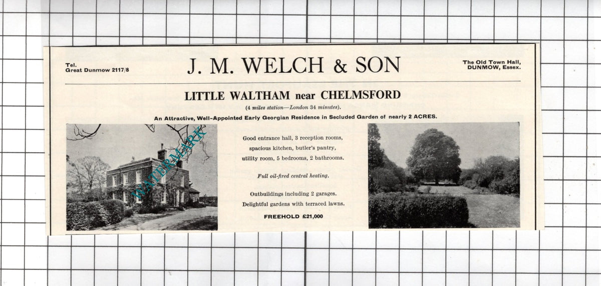 Little Waltham Essex - 1967 Small House  Advert