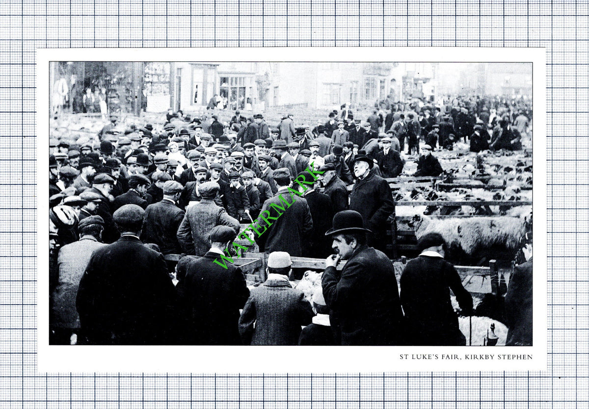 Spark Bridge Cumbria / Kirkby Stephen St Luke's Fair - Cutting / Print