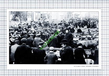 Spark Bridge Cumbria / Kirkby Stephen St Luke's Fair - Cutting / Print