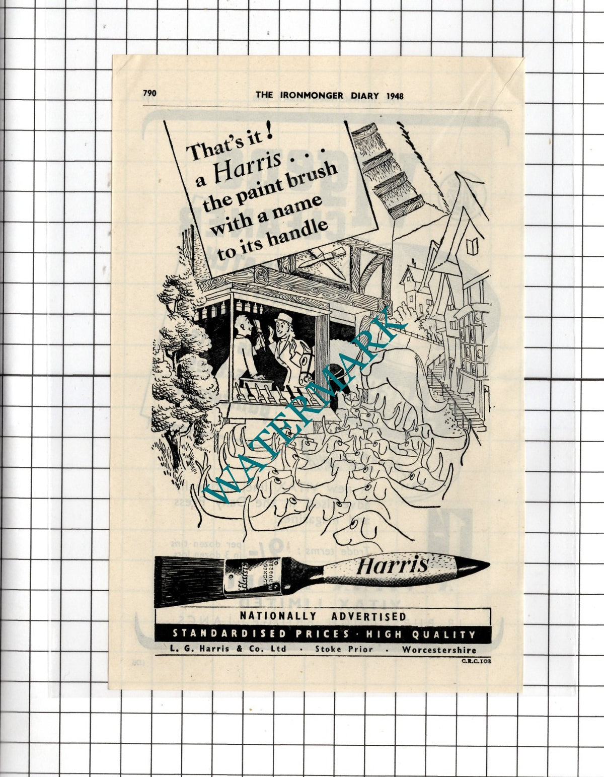 L G Harris & Co Ltd Stoke Prior Worcestershire / Vitax Ltd   - 1948 Small Advert