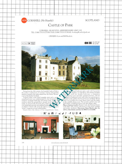 Banchory Lodge Hotel Royal Deeside / Castle Of Park Cornhill - c.2001 Book Print