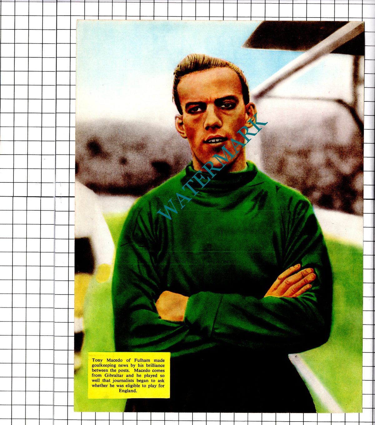 Tony Macedo Fulham Football - c.1958 Clipping / Print