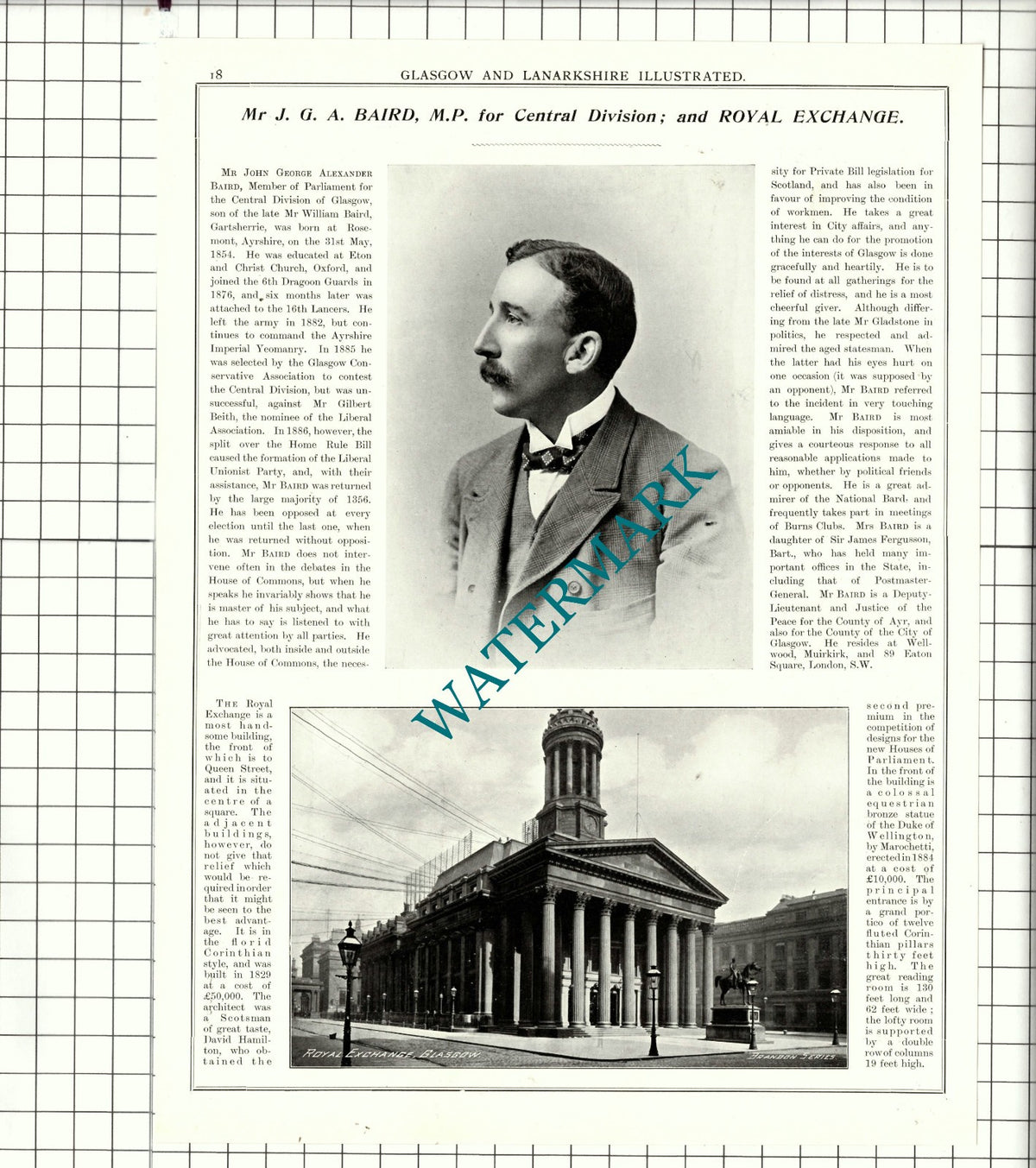 Mr Andrew Bonar Law / Mr John George Alexander Baird MP  - 1904 Article