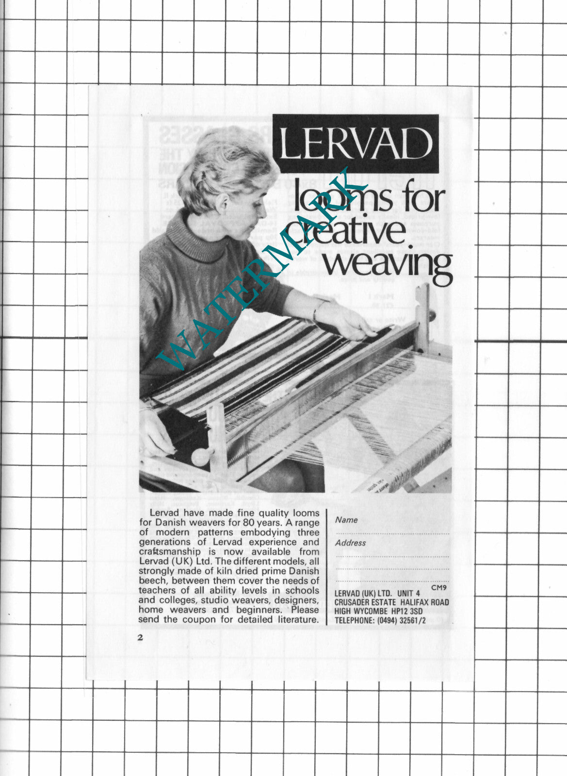 Lervard Advert - 1975 Clipping / Print