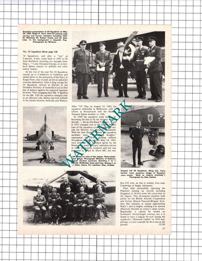 No 54 Southend Own Squadron The Rochford Fighters Terry Carlton  - 1976 Article