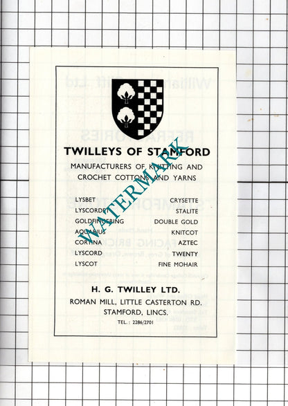 Williamson Cliff Ltd Stamford  / Twilleys Of Stamford Lincolnshire c.1974 Advert
