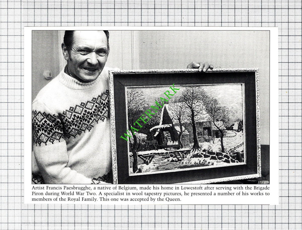 Francis Paesbrugghe Belgium Lowestoft Artist - Cutting