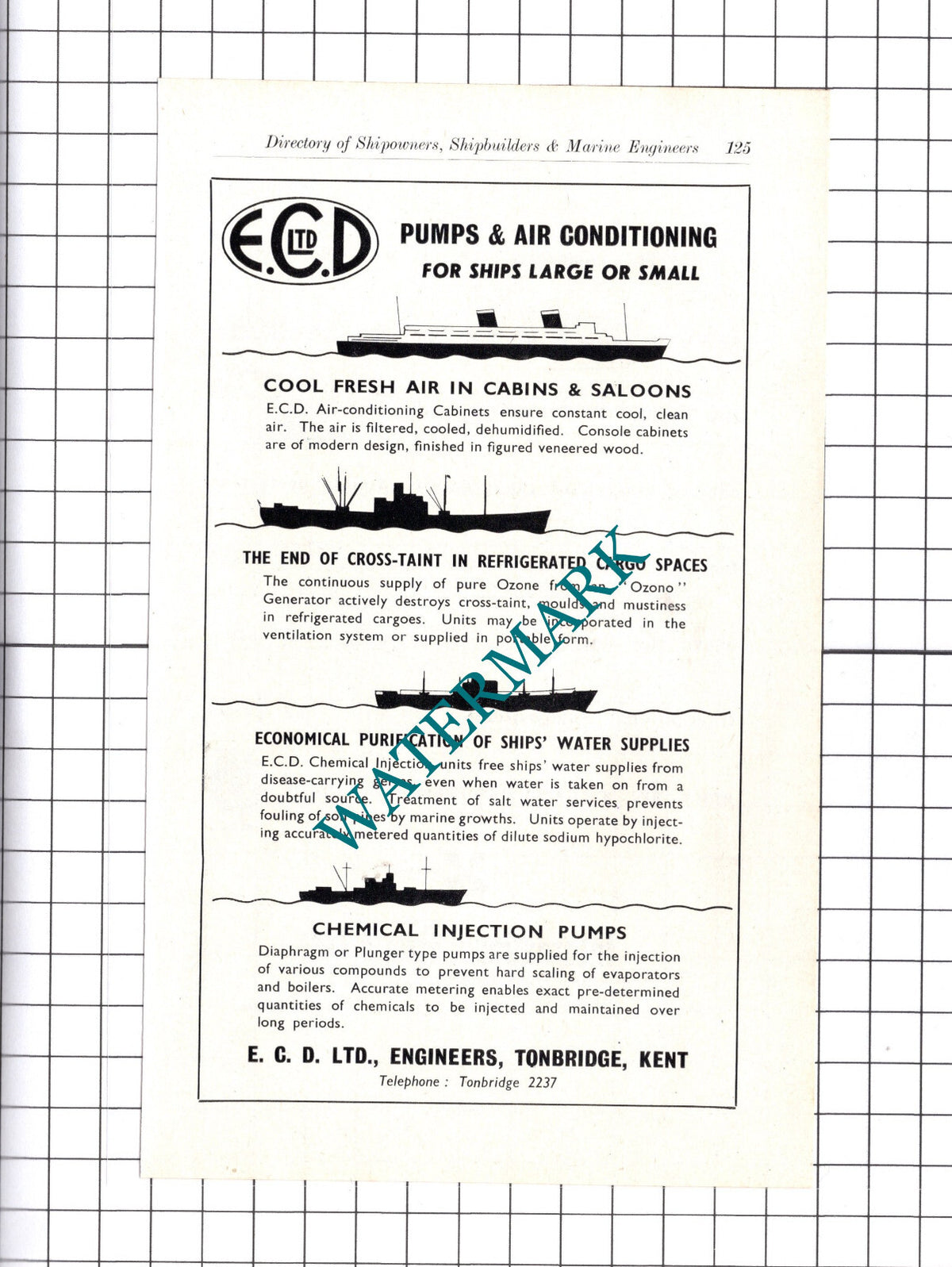 EDD Ltd Engineers Tonbridge Kent ADVERT   - c.1957