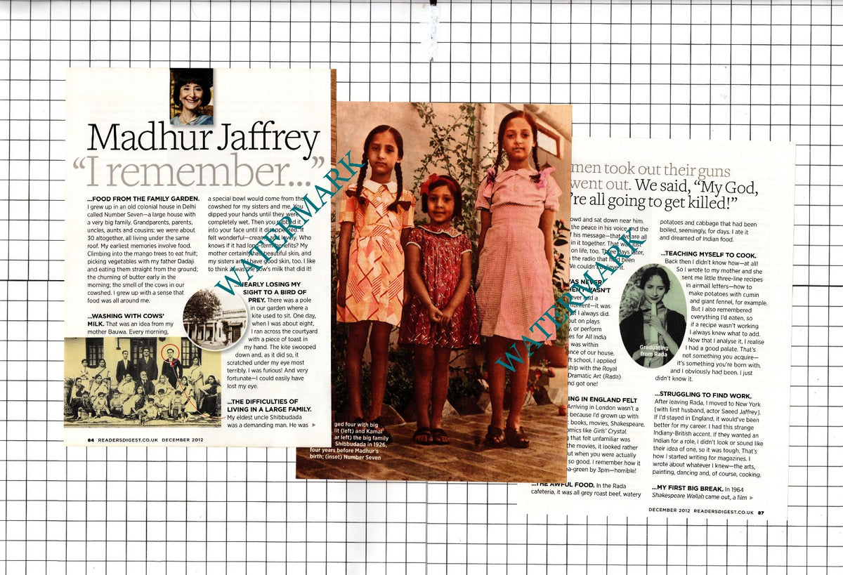 Madhur Jaffrey  - 2012 Small Article