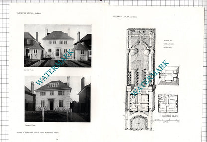 Parkway Gidea Park Romford Essex  Geoffry Lucas Architect  - 1911 Article