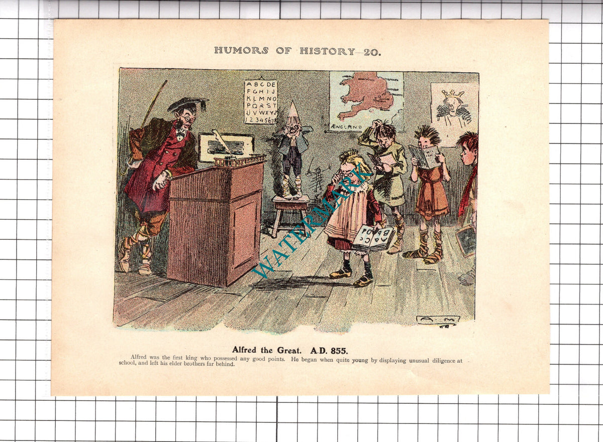 Alfred The Great  - c.1921 Clipping / Print