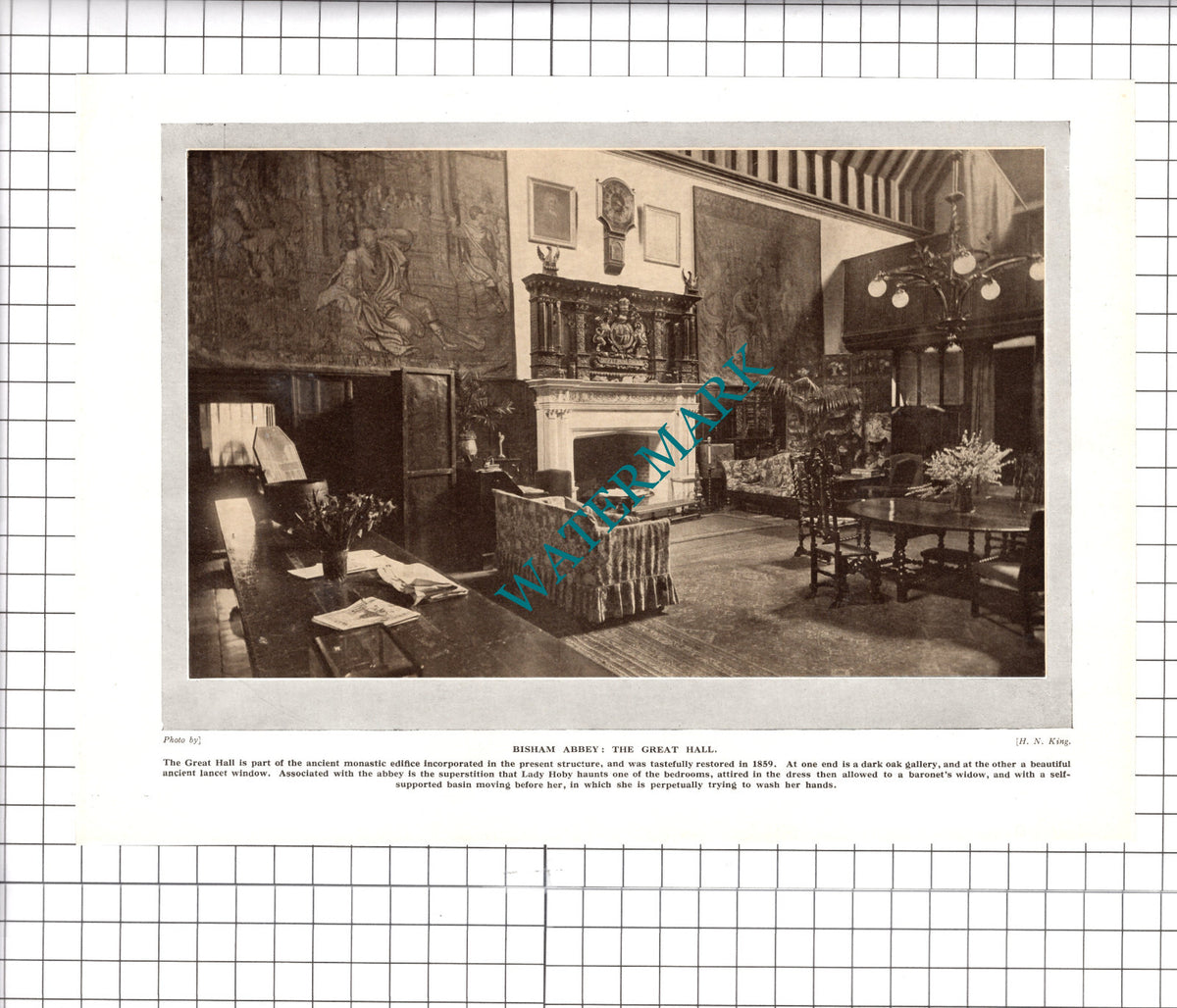 Bisham Abbey  - c.1930s Clipping / Print