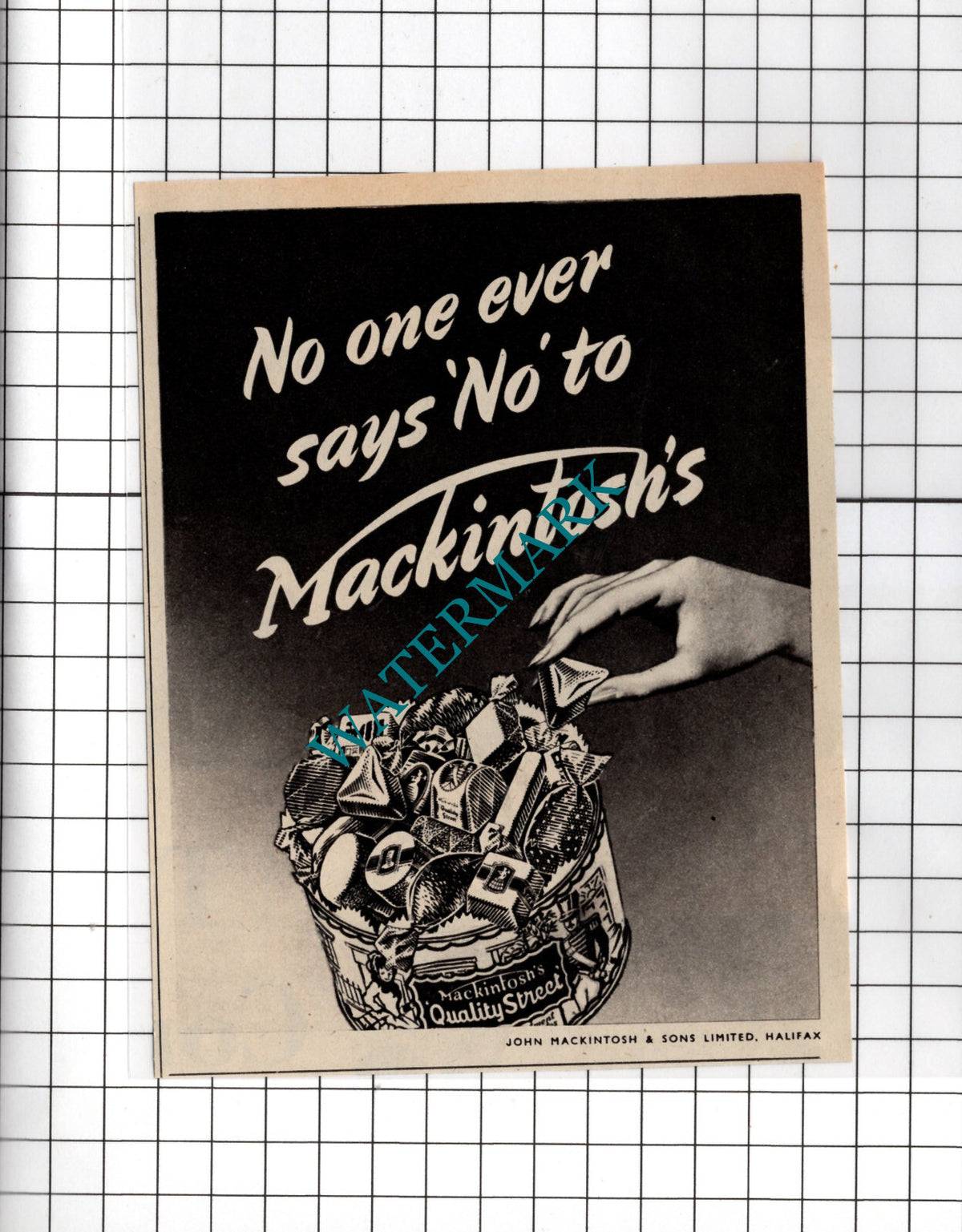 Mackintosh's Quality Street John Mackintosh & Son Halifax - 1956 Advert