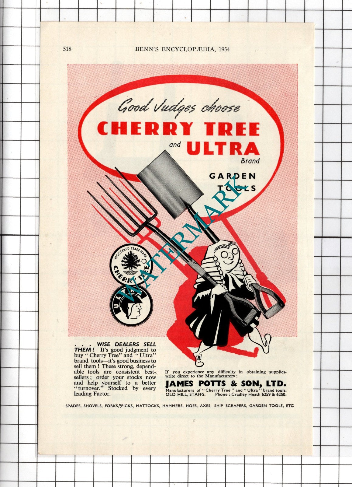 James Potts & Son Ltd Old Hill  / Keeton Sons Sheffield Keetona -  1954 Advert