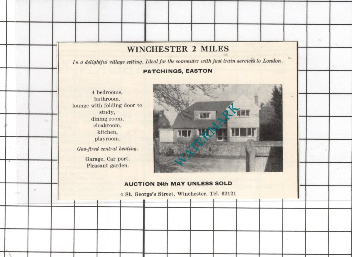 Patchings Easton Hampshire - 1967 SMALL House Advert