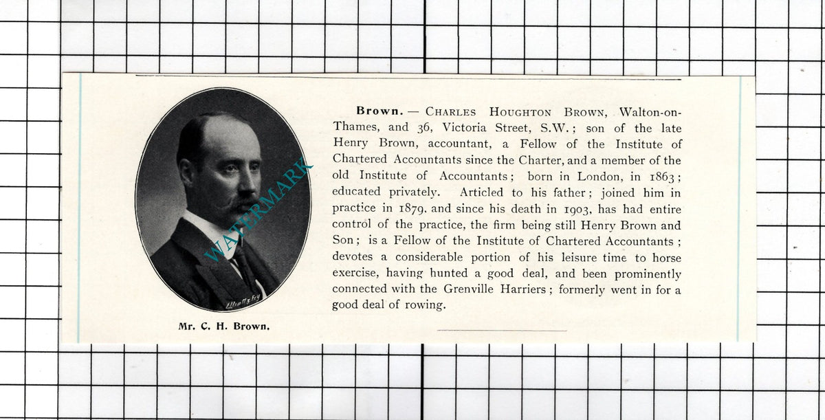 Charles Houghton Brown / Edmund Hamilton Burton Lee Park Lodge - c.1905 Clipping