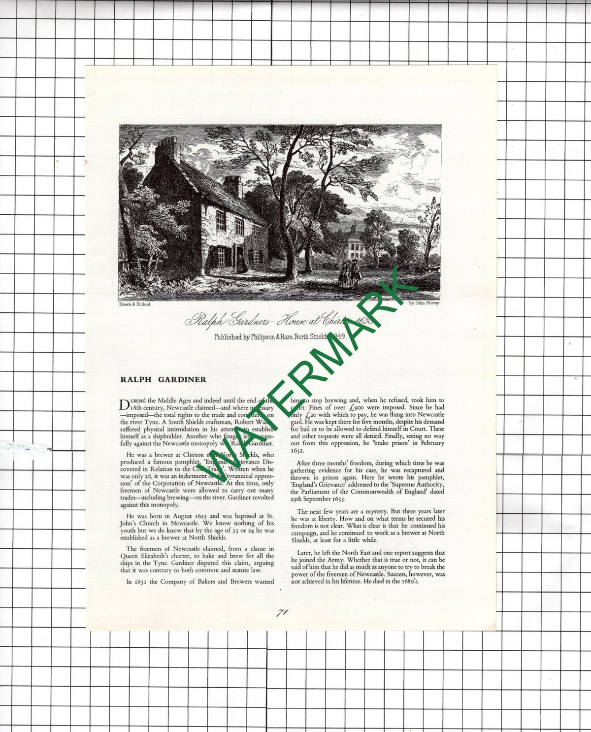 Ralph Gardiner Chirton North Shields Brewer  - 1969 Article