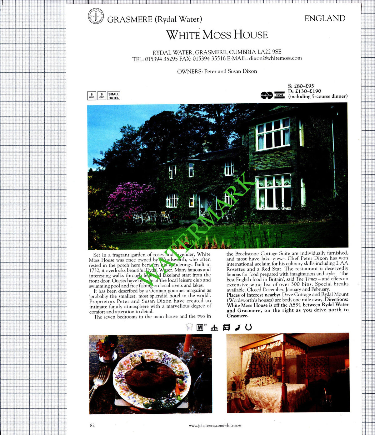 Cormorant Hotel Golant By Fowey / White Moss House Rydal Water - 2001 Cutting