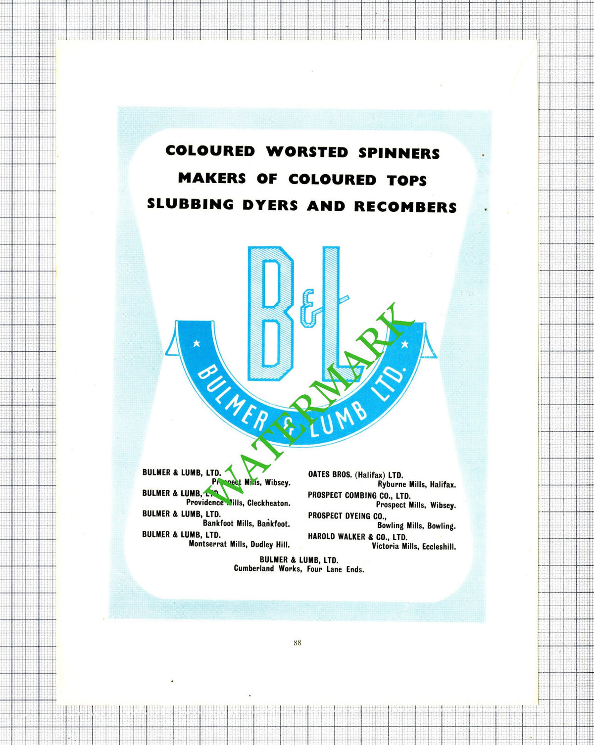 Bulmer & Lumb Ltd  Bradford Yorkshire Advert  - 1957 Cutting